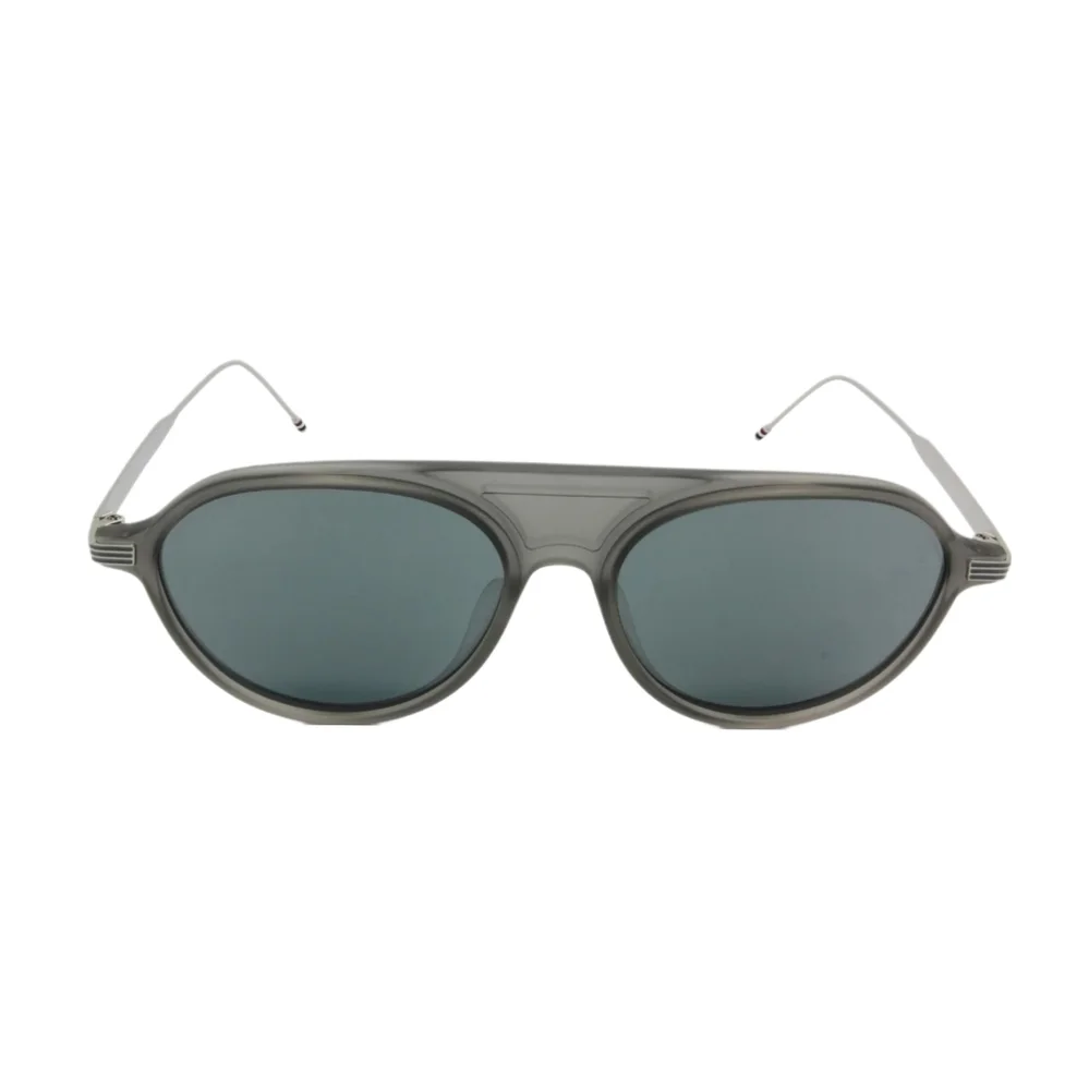 THOM BROWNE | Grey / Silver Aviator Style Sunglasses TB-809 Made in Japan
